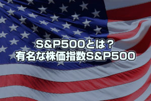 S＆P500とは？有名な株価指数S＆P500について！